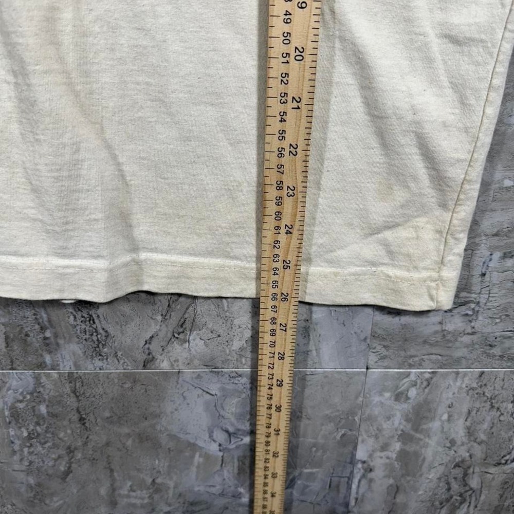 Vintage 90s Northern Reflections cream Embroidered Floral Garden tee shirt Large - Picture 7 of 7